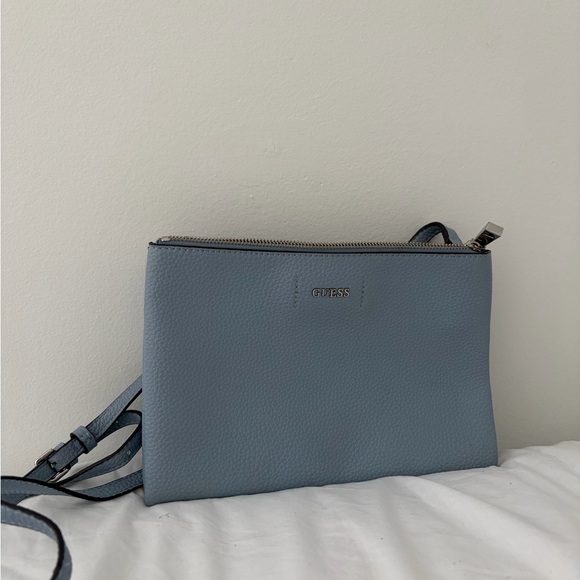 Guess Handbags - GUESS Slate Blue Crossbody Bag